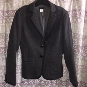 100% Wool Fully Lined J. Crew Blazer Jacket Size 6